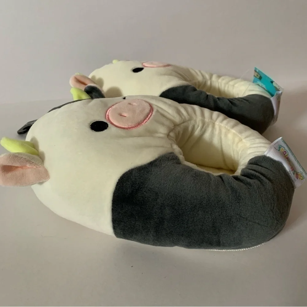 NWT. SQUISHMALLOWS Connor The Cow TODDLER Slippers